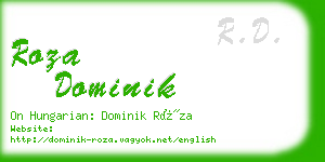 roza dominik business card